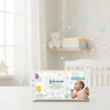 Toalhas Umedecidas Johnson's Baby Recém Nascido 96 Unidades