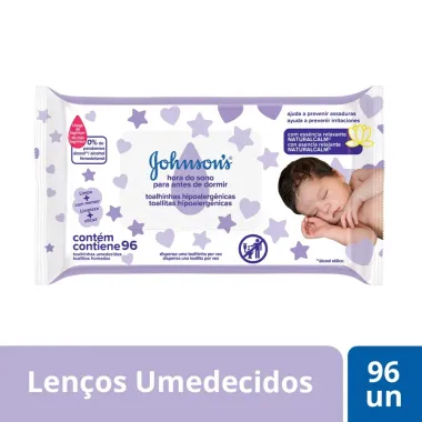 Toalhas Umedecidas Johnson's Baby Hora do Sono 96 Unidades