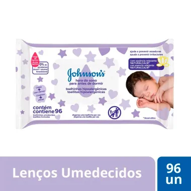 Toalhas Umedecidas Johnson's Baby Hora do Sono 96 Unidades