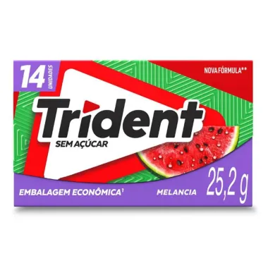 Chiclete Trident Melancia 14 Unidades Leve Mais por Menos