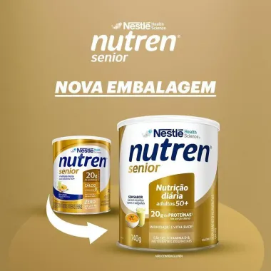 Nutren Senior Sem Sabor Complemento Alimentar 740g