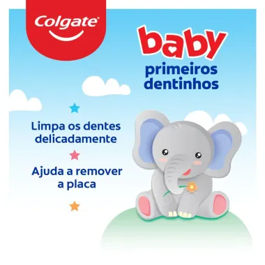 Gel Dental Colgate Baby Primeiros Dentinhos Sabor Fruta Suave Sem Flúor 50g