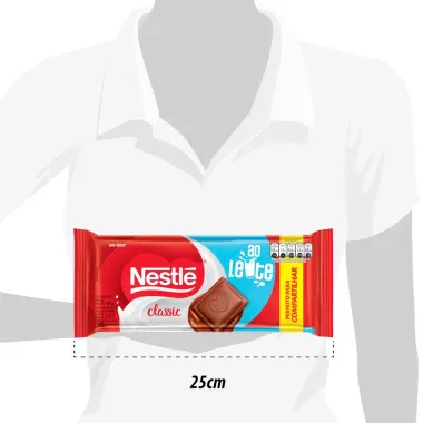 Chocolate Nestl&eacute; Classic ao Leite com 150g