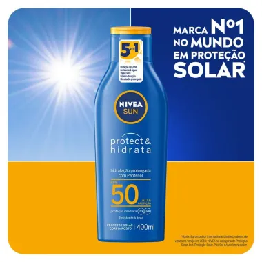 Protetor Solar Nivea Sun Protect & Hidrata FPS 50 Lo&ccedil;&atilde;o 400ml
