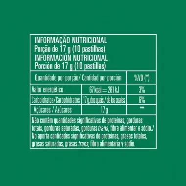 Pastilha Garoto Hortelã com 17g