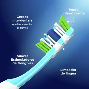 Escova Dental Oral-B Complete 5 Ações de Limpeza 40 Macia Cores Sortidas com 2 Unidades