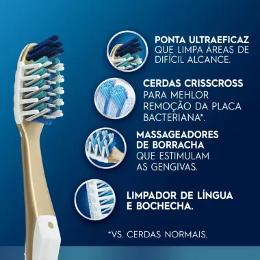 Escova Dental Oral-B Advanced 7 Benef&iacute;cios Macia 2 Unidades