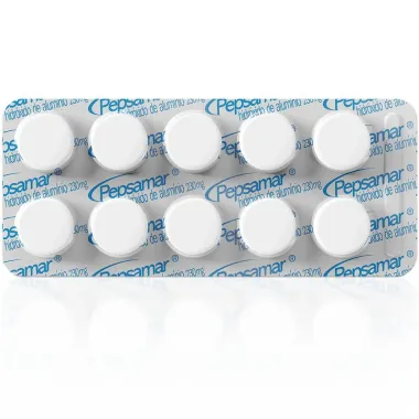 Antiácido Pepsamar Menta 10 Comprimidos Mastigáveis