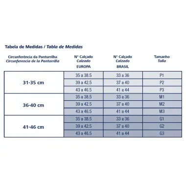 Meia Panturrilha (3/4) Sigvaris Performance 20-30mmHg Branca G (Tamanho Grande) Curto (G1) Ponteira Fechada