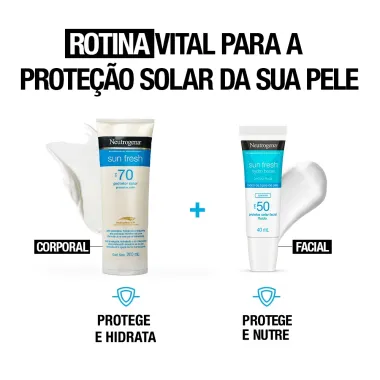 Protetor Solar Neutrogena Sun Fresh FPS 70 200ml