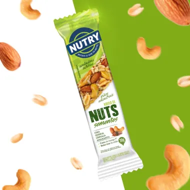 BARRA NUTS NUTRY SEMENTES 60G C/2