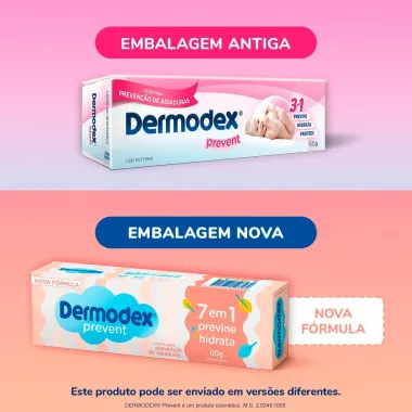 Dermodex Prevent Creme para Preven&ccedil;&atilde;o de Assaduras 7 em 1 60g