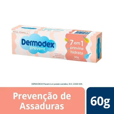 Dermodex Prevent Creme para Preven&ccedil;&atilde;o de Assaduras 7 em 1 60g