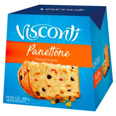 Panettone Visconti Tradicional Frutas Cristalizadas com 400g