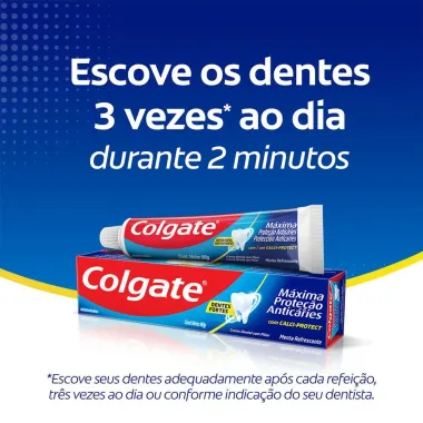 Creme Dental Colgate M&aacute;xima Prote&ccedil;&atilde;o Antic&aacute;ries 180g