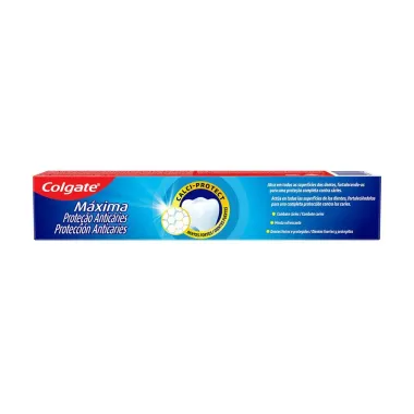 Creme Dental Colgate M&aacute;xima Prote&ccedil;&atilde;o Antic&aacute;ries 180g