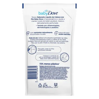 Sabonete Líquido Dove Baby Hidratação Enriquecida Refil 180ml