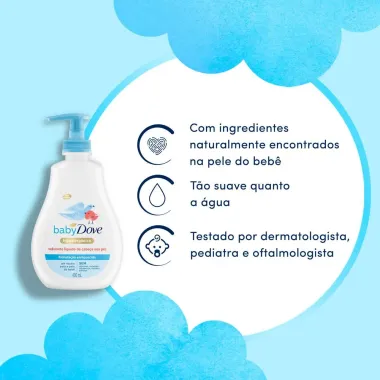 Sabonete Líquido Baby Dove da Cabeça aos Pés Hidratação Enriquecida 400ml