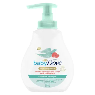 Sabonete Líquido Dove Baby Mãos e Corpo com Calêndula Carinho e Proteção 200ml