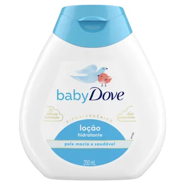 Lo&ccedil;&atilde;o Hidratante Dove Baby Pele Macia e Saud&aacute;vel 200ml