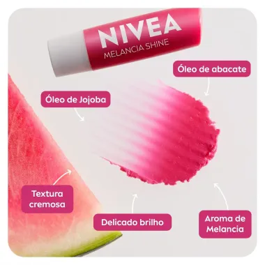 Hidratante Labial Nivea Melancia Shine 4,8g