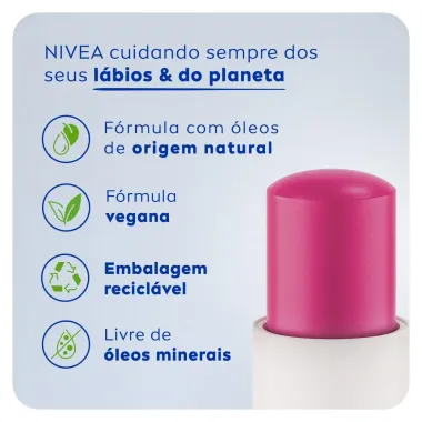 Hidratante Labial Nivea Melancia Shine 4,8g