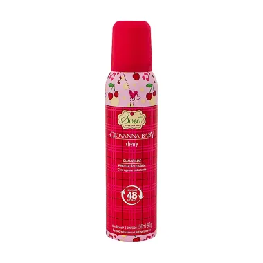 Desodorante Giovanna Baby Sweet Collection Cherry Aerosol Antiperspirante 48h com 150ml
