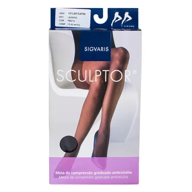 Legging Anticelulite Sigvaris Sculptor 15-20mmHg G (Tamanho Grande) Longo (G2) Cor Preta