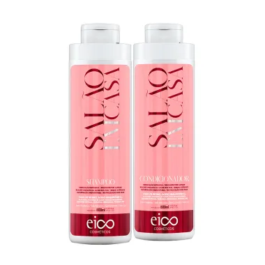 Kit Shampoo + Condicionador Eico Cosméticos Salão em Casa 800ml cada