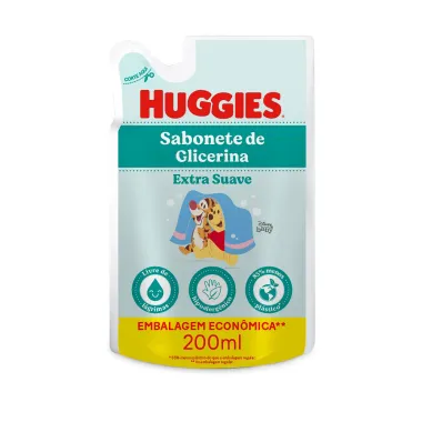 Sabonete Líquido Infantil Huggies Extra Suave Refil 200ml