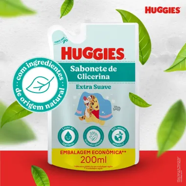 Sabonete Líquido Infantil Huggies Extra Suave Refil 200ml