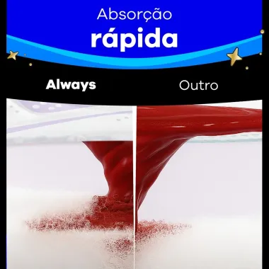Absorvente Always Noite Ultra Suave com Abas 16 Unidades