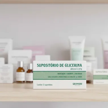 Supositório de Glicerina Granado Adulto com 12 Unidades