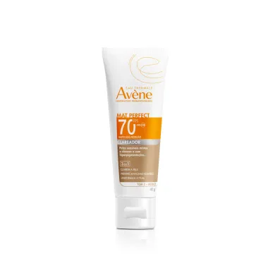 Protetor Solar Avène Mat Perfect Fluido Clareador FPS 70 Cor Média 40g