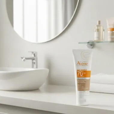 Protetor Solar Avène Mat Perfect Fluido Clareador FPS 70 Cor Média 40g
