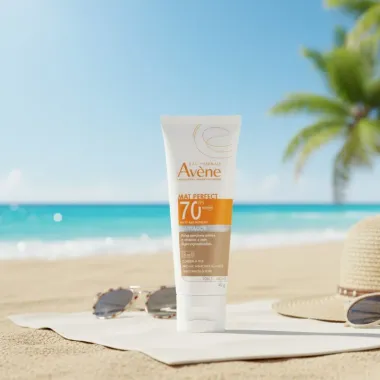 Protetor Solar Avène Mat Perfect Fluido Clareador FPS 70 Cor Média 40g