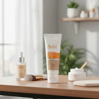 Protetor Solar Avène Mat Perfect Fluido Clareador FPS 70 Cor Média 40g