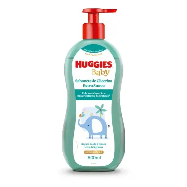 Sabonete L&iacute;quido Infantil Huggies Extra Suave 600ml