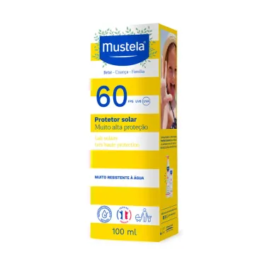 Mustela Protetor Solar FPS 60 Infantil e Adulto 100ml