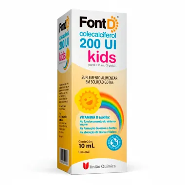 Font D 200UI Kids Gotas com 10ml