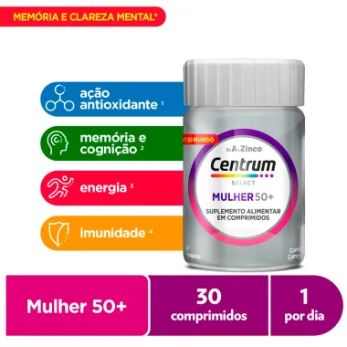 Centrum Select Multivitaminico Mulher 50+ com 30 comprimidos