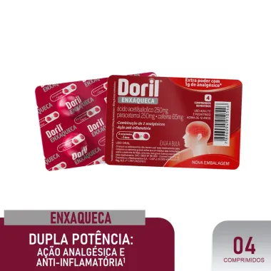 Doril Enxaqueca com 4 Comprimidos