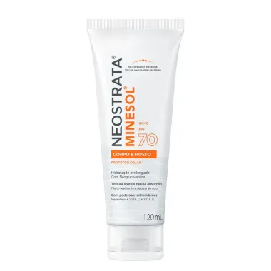 Protetor Solar Minesol NeoStrata Corpo e Rosto FPS 70 120ml
