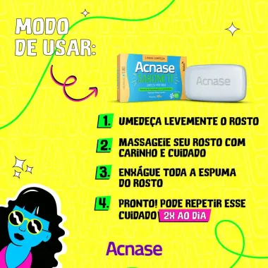 Acnase Clean Sabonete Limpeza Profunda com 80g