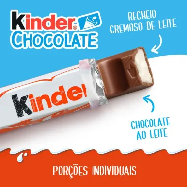 Chocolate Kinder ao Leite com Recheio ao Leite com 12,5g