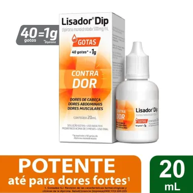 Lisador Dip 500mg/ml Gotas 20ml