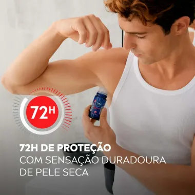 Desodorante Nivea Men Dry Impact Plus Roll-on Antitranspirante 48h com 2 Unidades de 50ml cada 50% Desconto na 2&ordf; Unidade