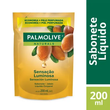 Sabonete L&iacute;quido para as m&atilde;os Palmolive Naturals Sensa&ccedil;&atilde;o Luminosa Refil 200ml