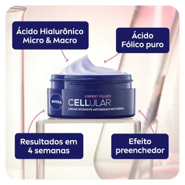 Creme Facial Antissinais Noite Nivea Cellular 51g