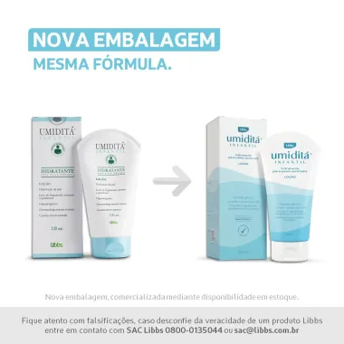 Umiditá Infantil Libbs Loção Hidratante com 120ml